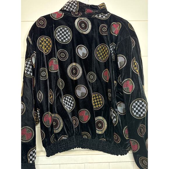 Diana Marco Vintage "Velvet" Beaded Ice 9 Jacket NWT Size 2X Acetate/Nylon/Metal - Picture 3 of 3